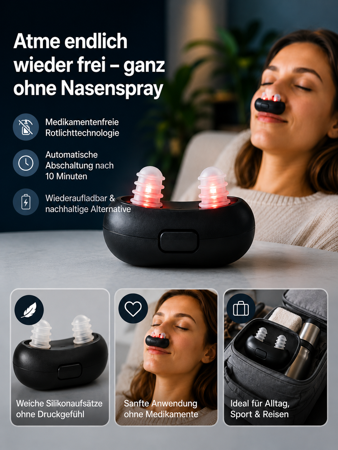 Atme endlich wieder frei – ganz ohne Nasenspray